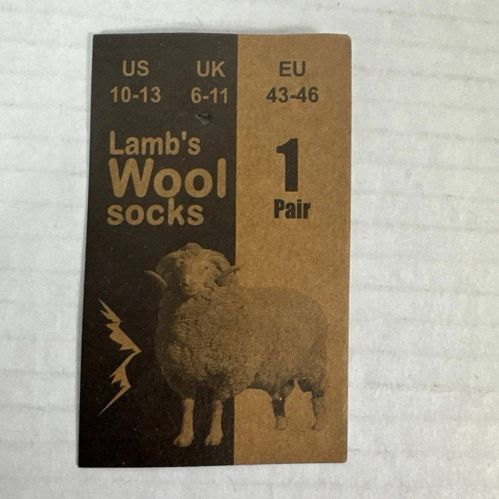 Lamb's Wool Blend Socks NEW Men's US 10-13 Lot of 2 Blue Calf Length 1397